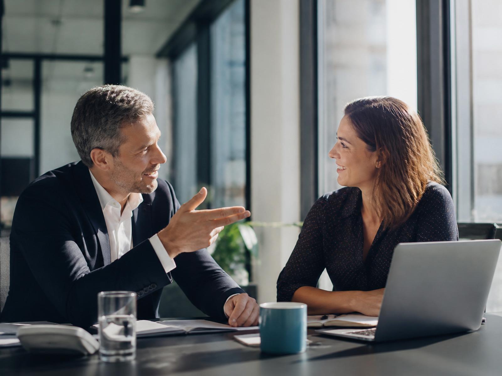 Frontlyn team engaged in conversation